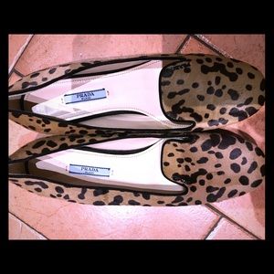 Prada leopard timeless flats